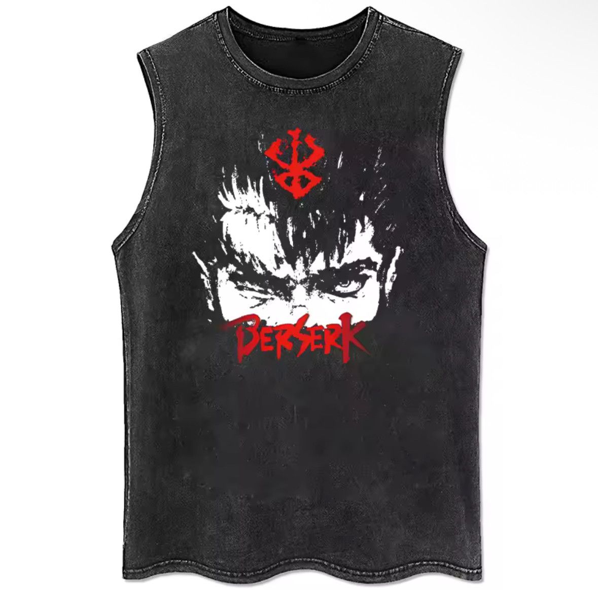 Japanese Brand Y2K Vintage Punk Berserk Hero Anime Washed Tank Top T-Shirt Size US XXL / EU 58 / 5 - 1 Thumbnail