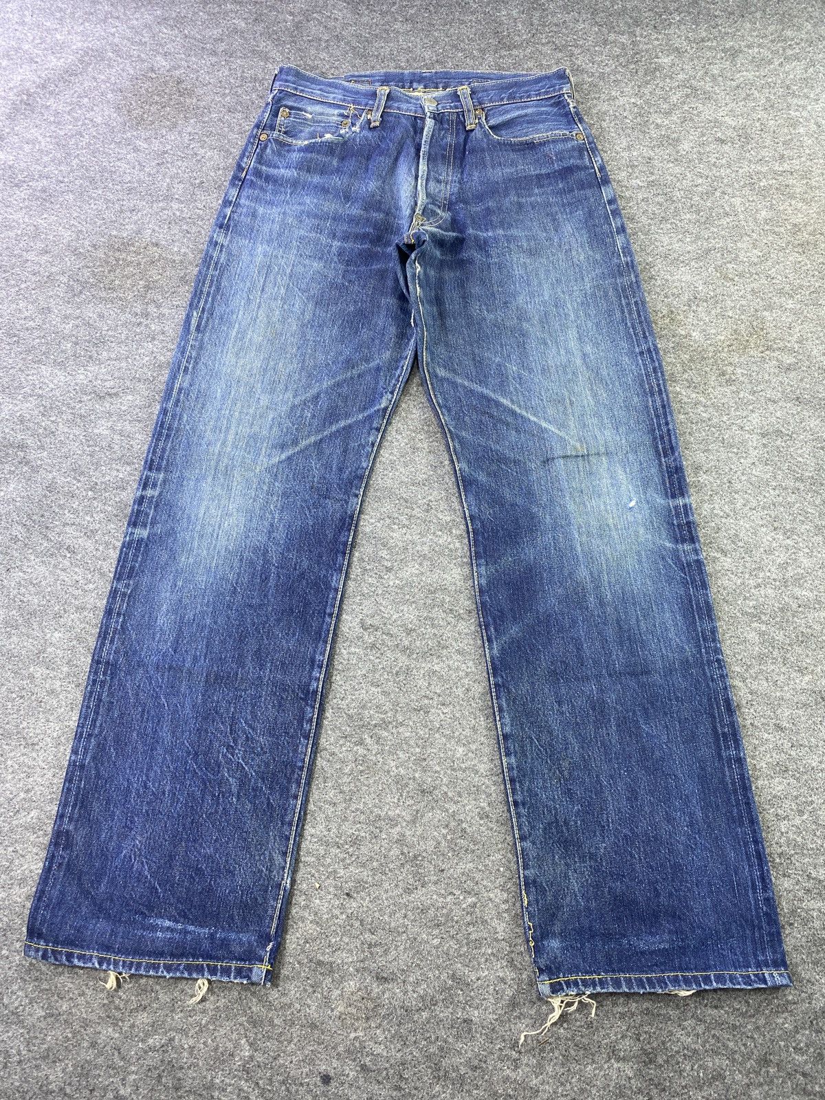 Japanese Brand Studio D Artisan Buckle Back Selvedge Jeans - J880 Size US 29 - 2 Thumbnail