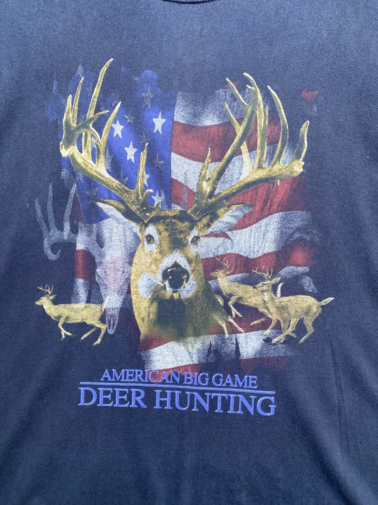 Japanese Brand × Vintage America big game deer hunting tee Size US L / EU 52-54 / 3 - 4 Thumbnail