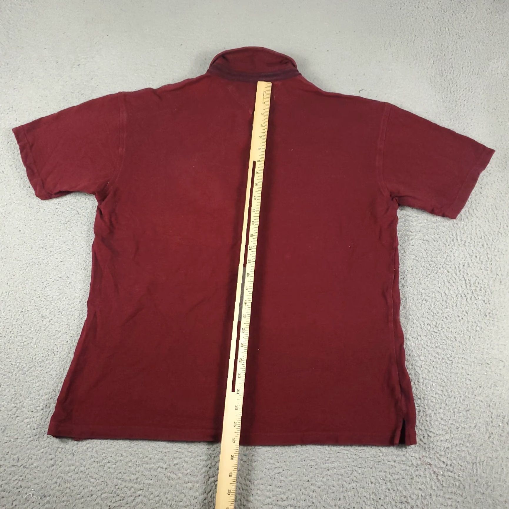 Tommy Hilfiger VINTAGE Tommy Hilfiger Polo Shirt Mens XL Red Solid Polo Shirt XL Red American Classic Preppy Sports Mens Size US XL / EU 56 / 4 - 4 Thumbnail