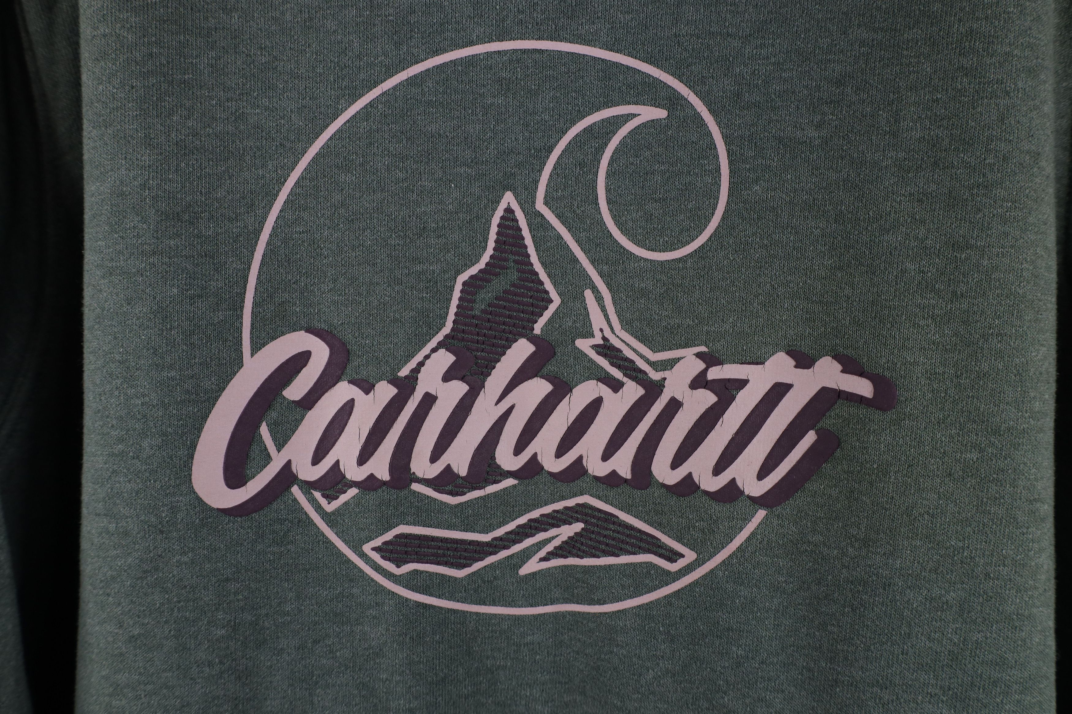 Carhartt × Vintage Vintage Y2K Carhartt Relaxed Fit Script Spell Out Hoodie Size XL / US 12-14 / IT 48-50 - 4 Thumbnail