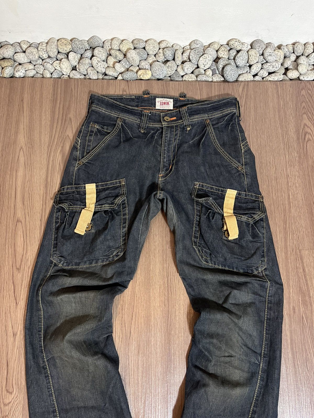Edwin × If Six Was Nine × Japanese Brand Japanese EDWIN flare multipocket constrast stiching denim Size US 31 - 3 Thumbnail