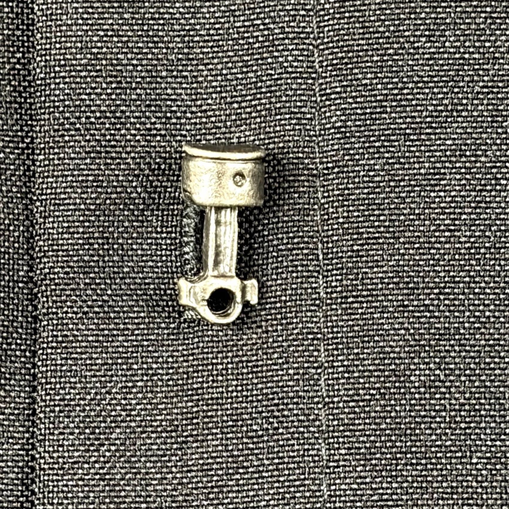 Vintage Steady Clothing Shirt Mens L Black Bowling Blue Skull Piston Buttons USA ST37092 Size US L / EU 52-54 / 3 - 7 Thumbnail