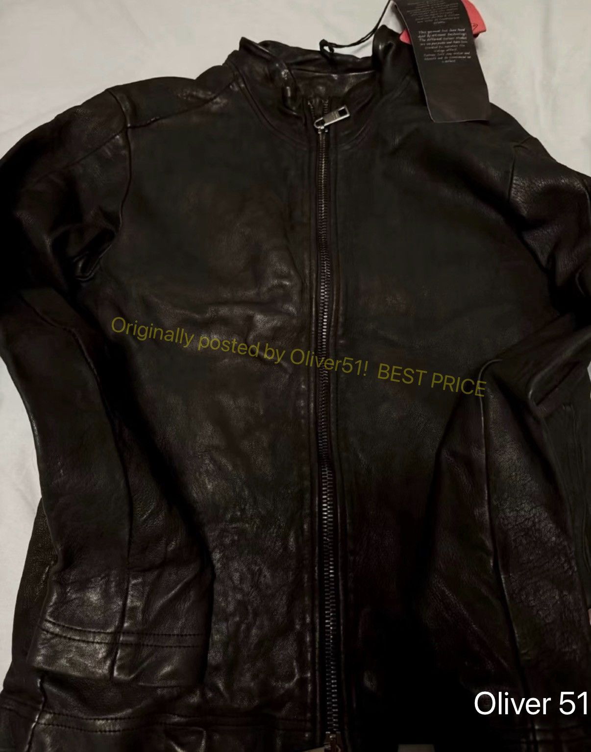 Giorgio Brato Giorgio Brato Leather Jacket NNNAA13/2610 Size US M / EU 48-50 / 2 - 6 Thumbnail