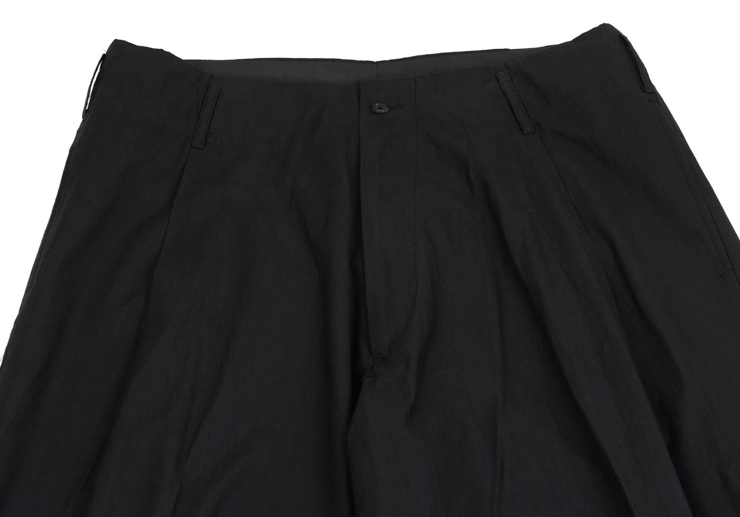 Yohji Yamamoto Yohji Yamamoto Cotton Tapered Pants Black S Size US 30 / EU 46 - 2 Thumbnail