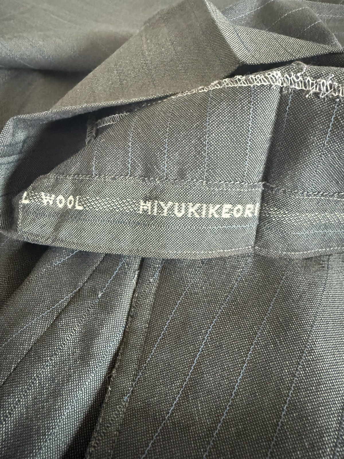 Other Summer Vintage All Wool MIYUKI KEORI Pinstripe Suit Japan Size 42R - 19 Thumbnail