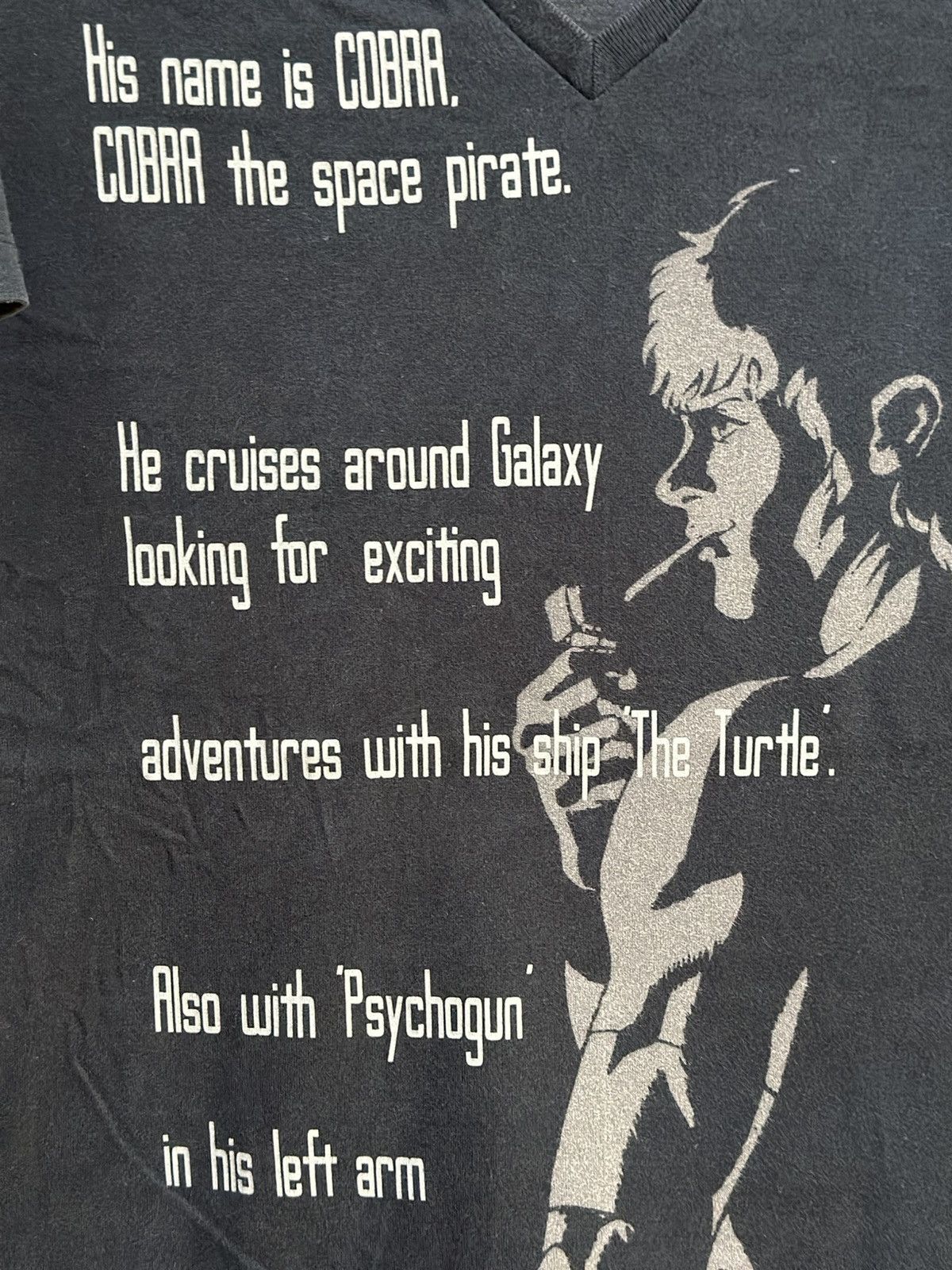 Japanese Brand × Uniqlo × Vintage Vintage Uniqlo Cobra The Space Pirate Faded Tee Size US M / EU 48-50 / 2 - 2 Thumbnail