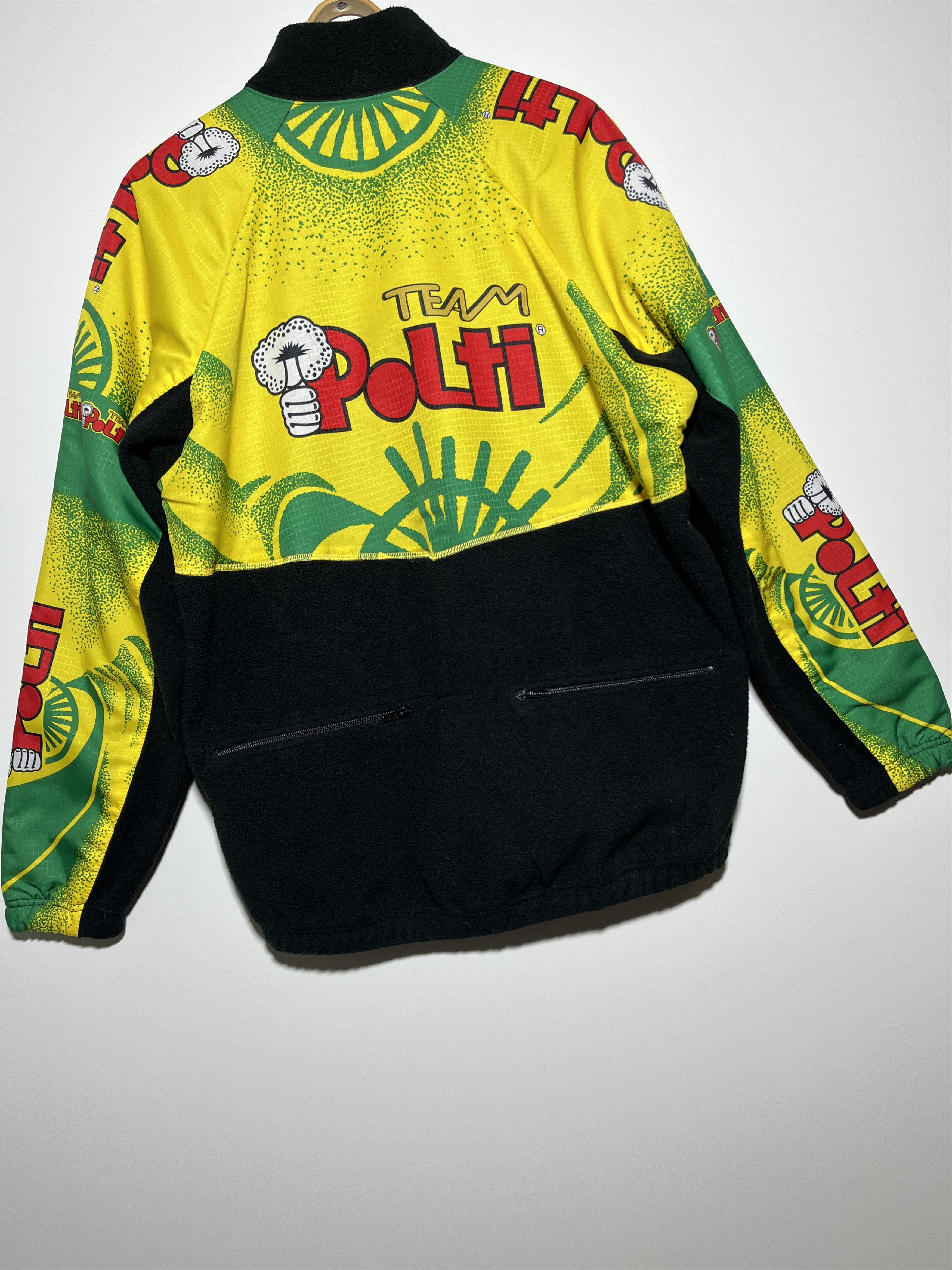 Vintage Vintage SMS Santini Polti Team Cycling Fleece Jacket Size US XXL / EU 58 / 5 - 7 Thumbnail