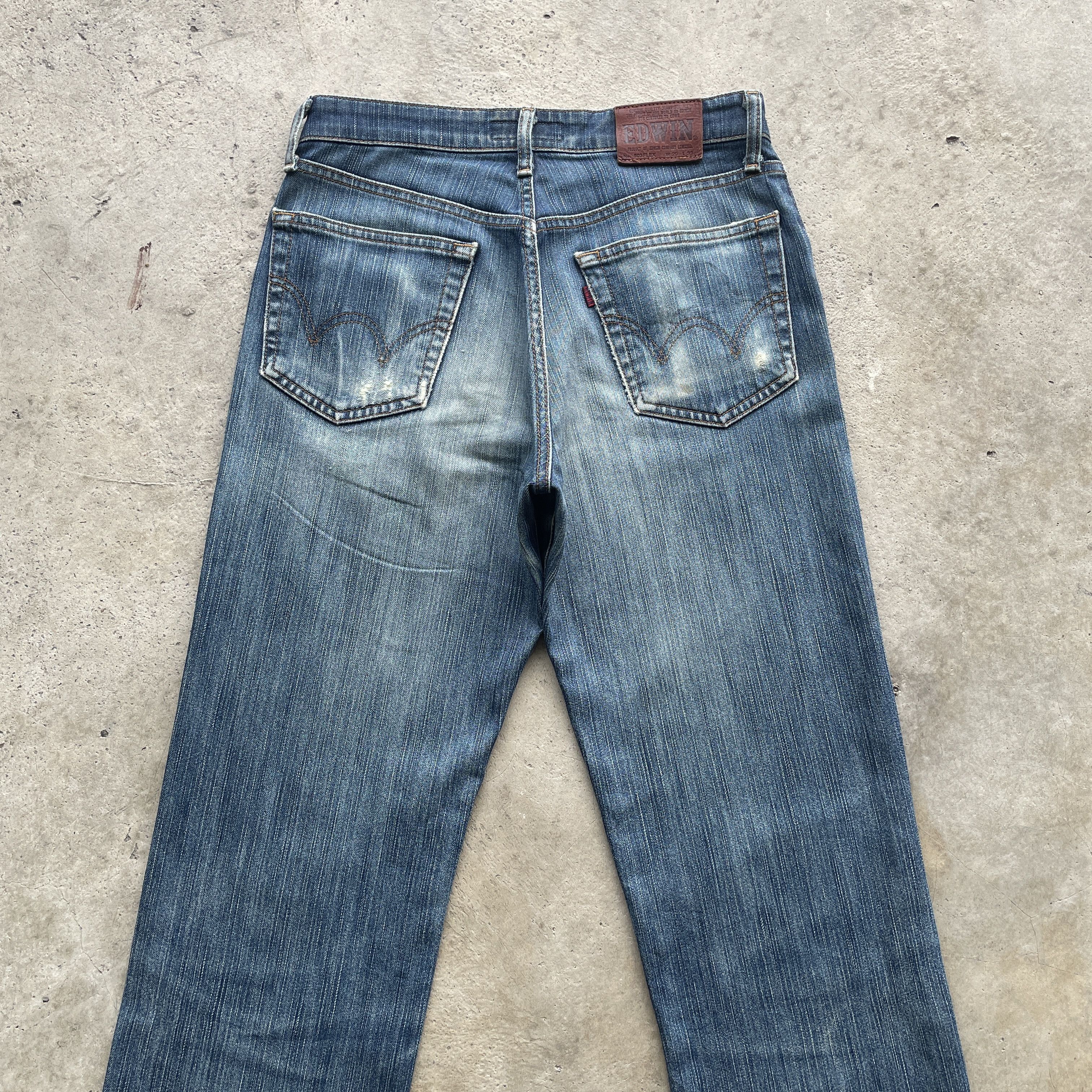 Edwin × Japanese Brand VINTAGE EDWIN 503 JEANS FADED LIGHT FLEX PANTS W29 Size US 29 - 9 Thumbnail
