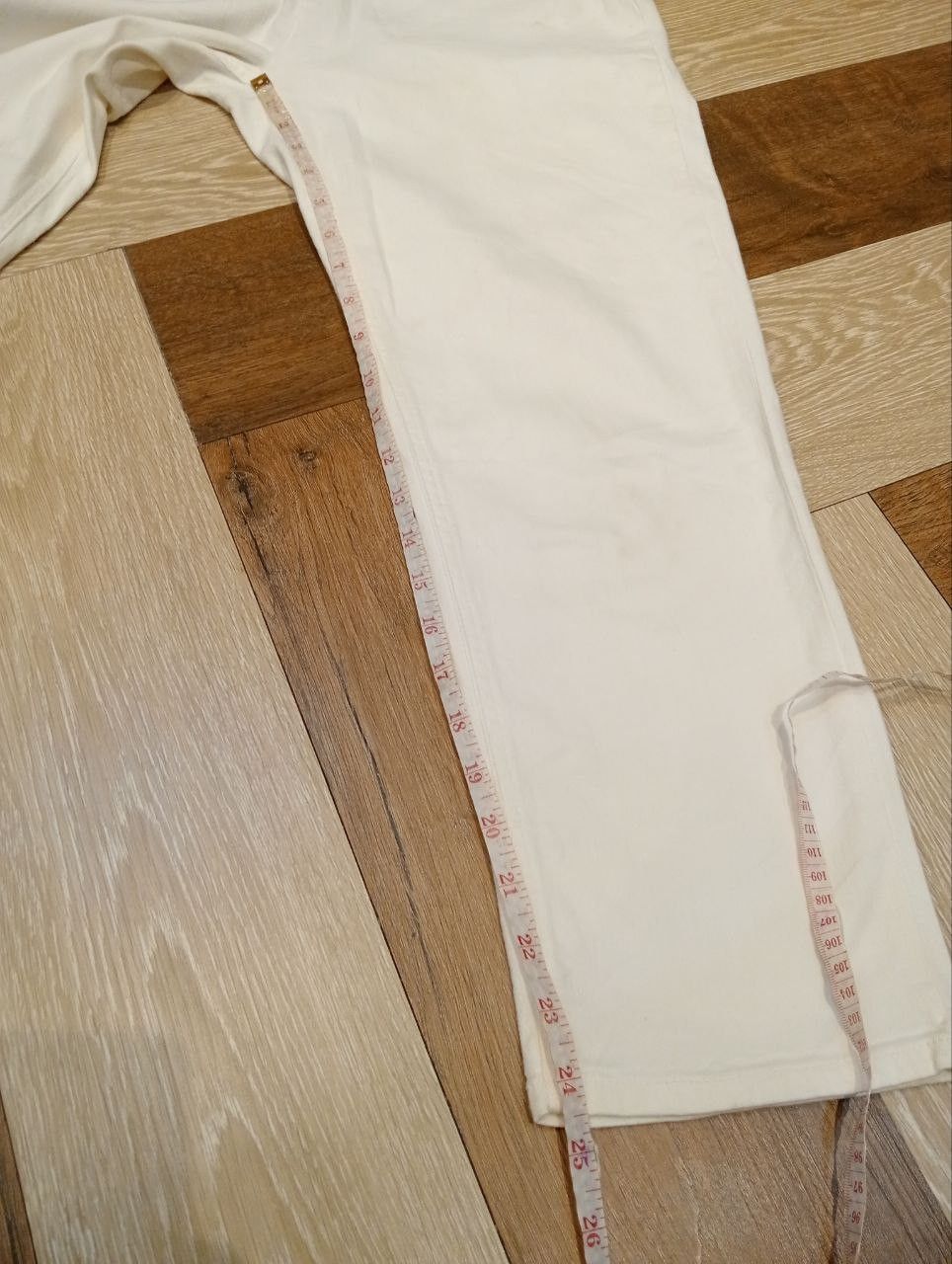 Issey Miyake ISSEY MIYAKE PLANTATION WHITE STRETCH PANTS Size 29" - 11 Thumbnail