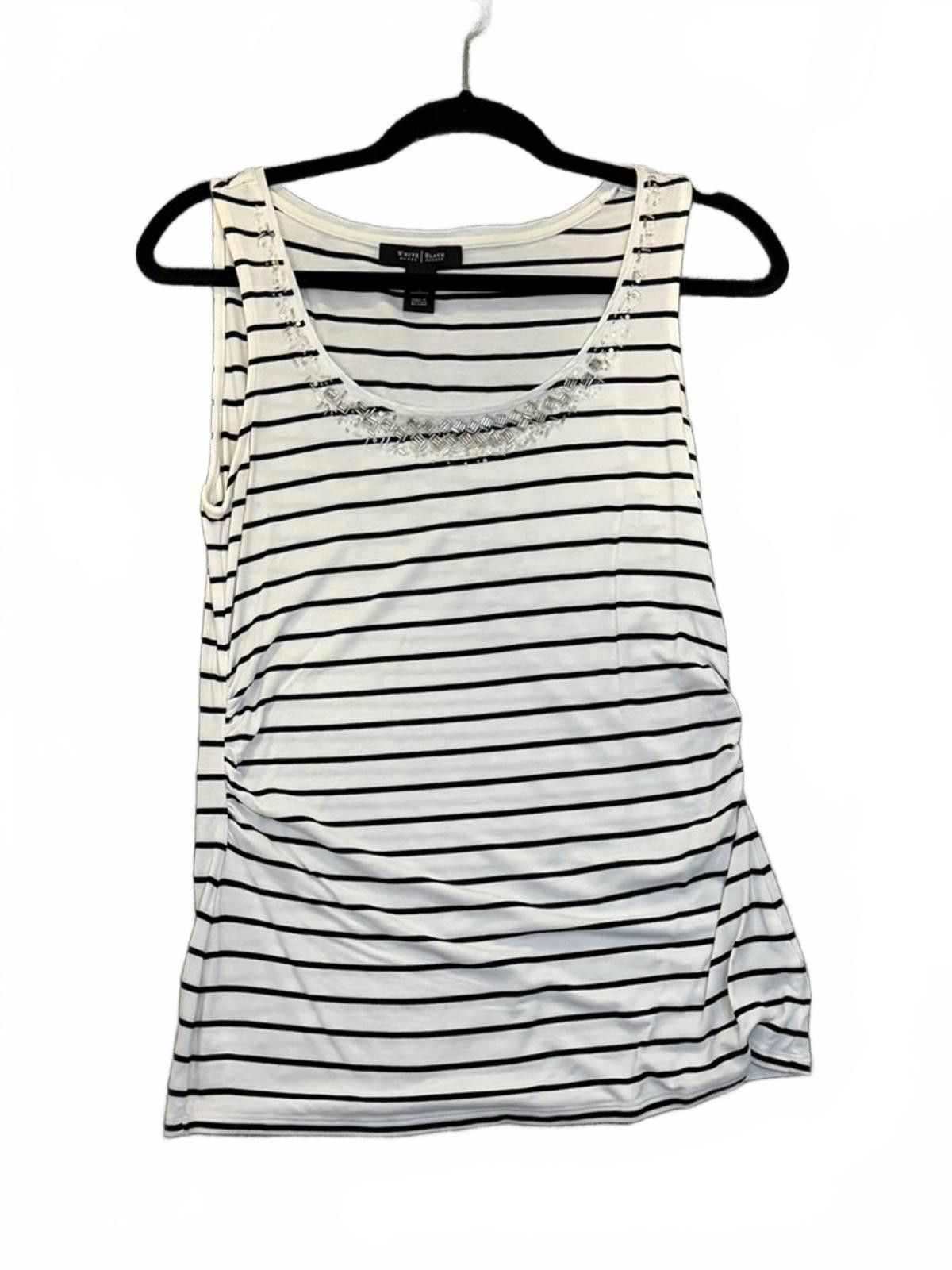 Other White House Black Market Striped Size M Tank Top Beaded Size M / US 6-8 / IT 42-44 - 2 Thumbnail