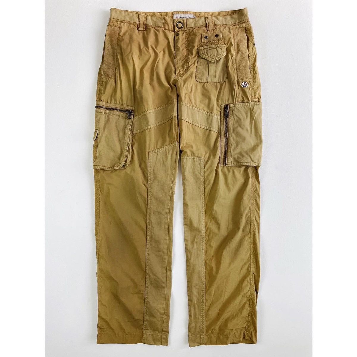 image of Moncler Cargo Pants in Cream/Red, Men's (Size 34)