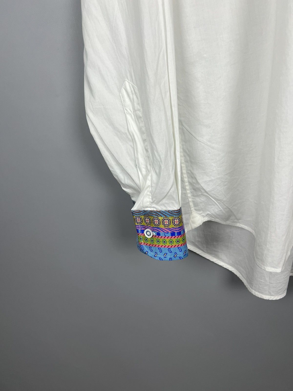 Etro (40) White Cotton shirt button up Etro Milano Size US M / EU 48-50 / 2 - 3 Thumbnail