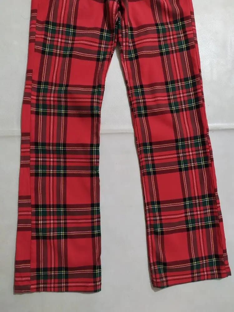 Japanese Brand Tommy Hilfiger Red Check Nice design pants no back pocket Size US 29 - 4 Thumbnail