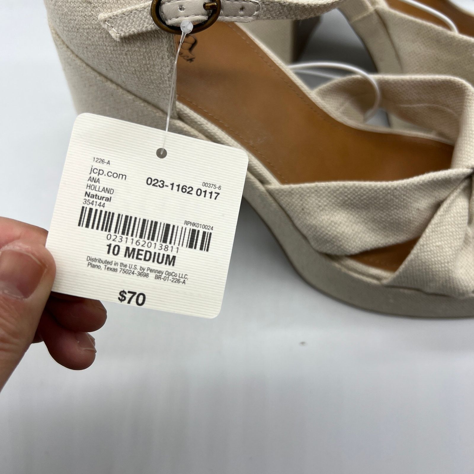 Other a.n.a Womens Holland Heeled Sandals Denim Platform Size US 10 / IT 40 - 4 Thumbnail