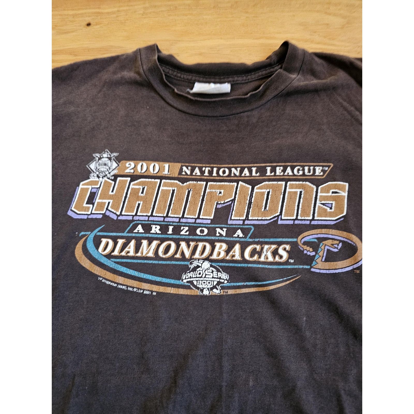 CSA Arizona Diamondbacks 2001 Champions T-Shirt, Black, Sz XL Size US XL / EU 56 / 4 - 2 Thumbnail