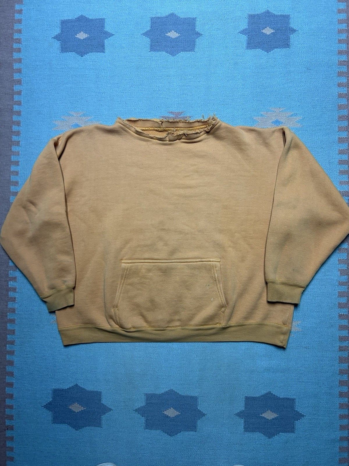 Vintage Vintage pullover sweatshirt blank heavy cotton boxy XXL/3XL Size US XXL / EU 58 / 5 - 1 Thumbnail