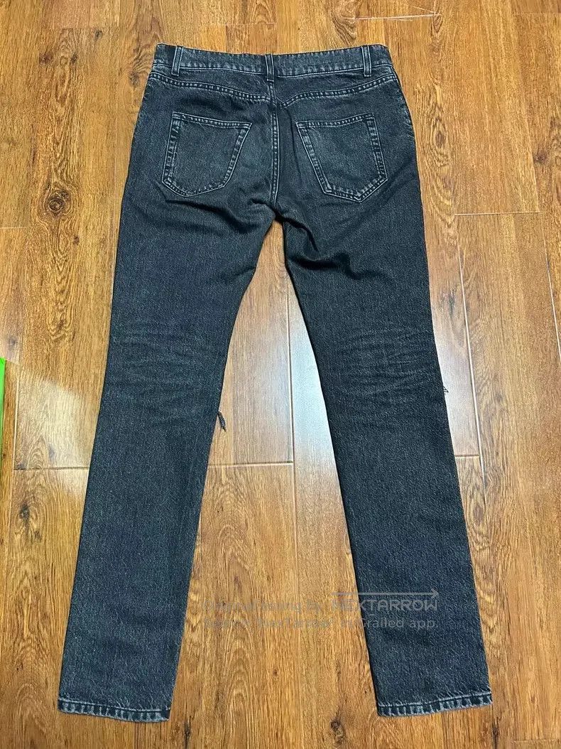 Saint Laurent Paris YSL SLP D02 Distressed Denim Jeans. Size US 30 / EU 46 - 2 Thumbnail