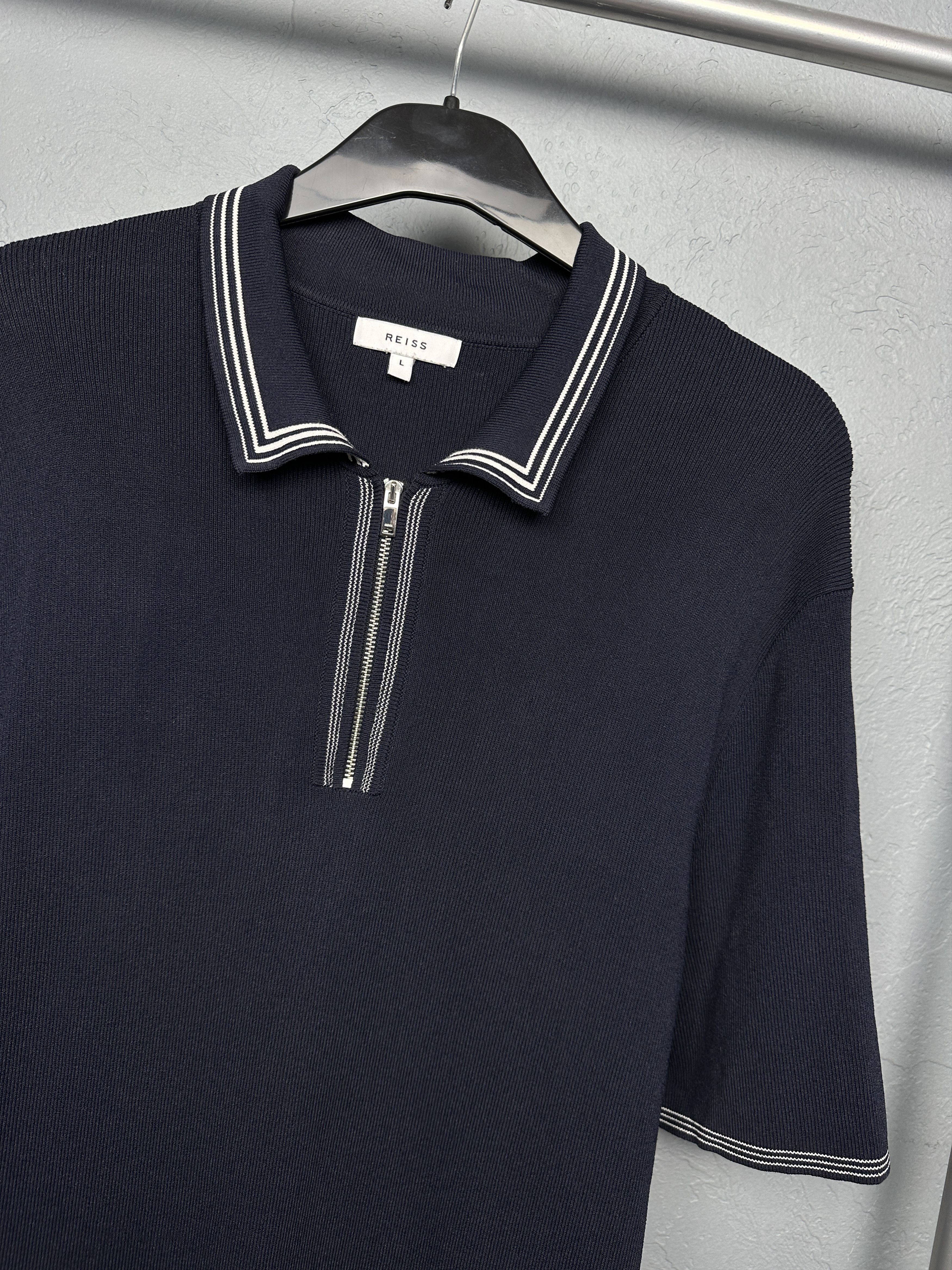 Reiss Reiss Mens Knit Polo Shirt Size US L / EU 52-54 / 3 - 2 Thumbnail