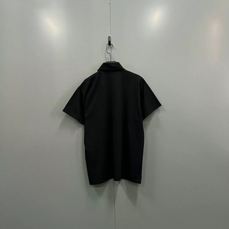 Balenciaga Balenciaga Black Embroidery Polo Shirt Size US S / EU 44-46 / 1 - 2 Thumbnail