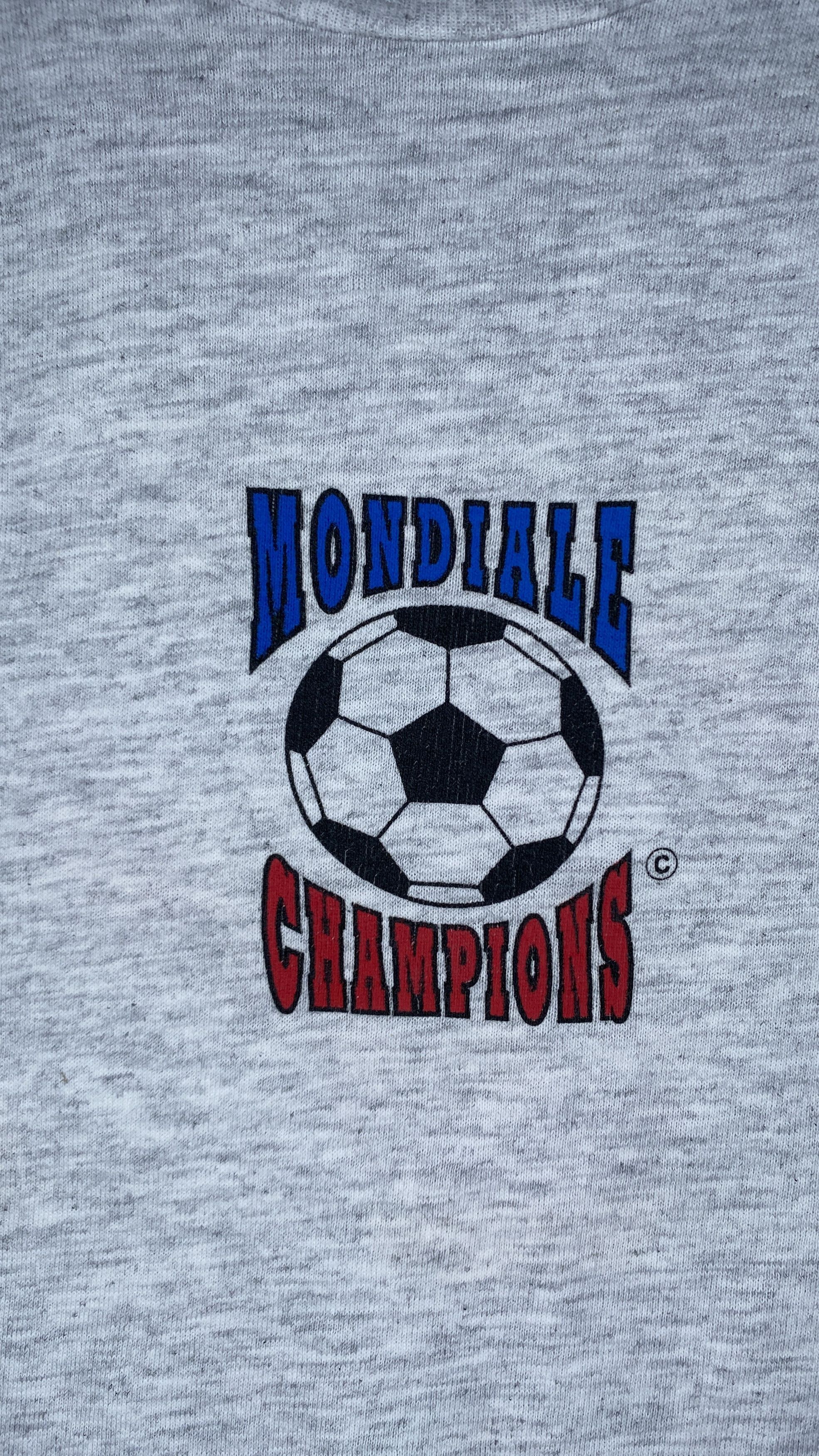 Vintage Vintage 90s Mondiale World Cup Champions Soccer Tee USA Size US XL / EU 56 / 4 - 7 Thumbnail