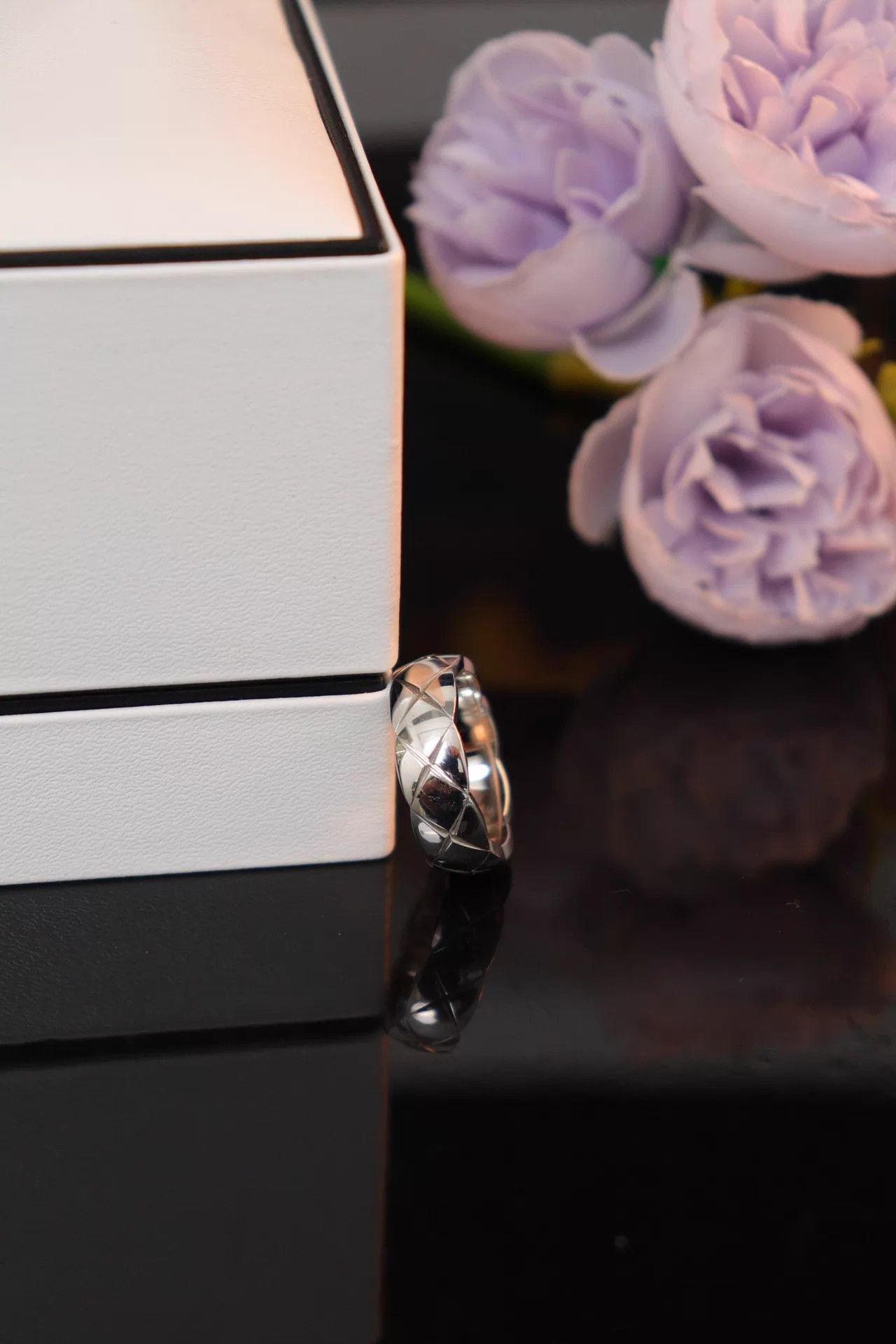 Chanel Chanel Coco Crush 18K White Gold Size 55 w/ Box & 23.06 Card Size ONE SIZE - 4 Thumbnail