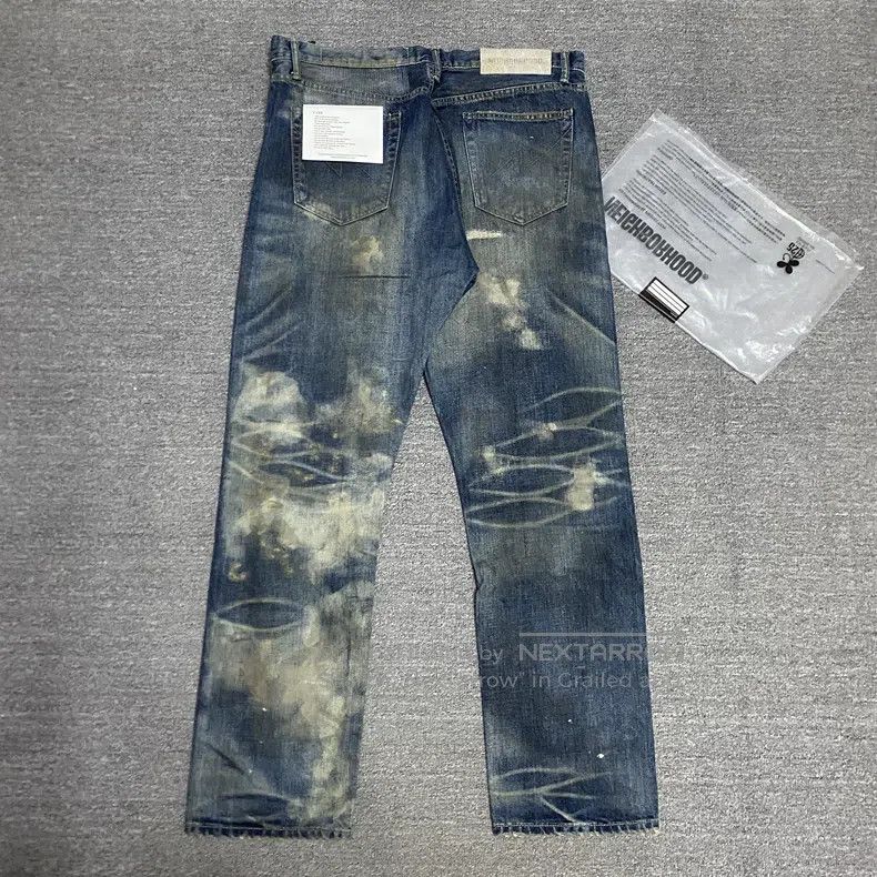 Neighborhood Neighborhood size XL Spring/Summer 24 Washed Destroyed Kin Size US 27 - 3 Thumbnail