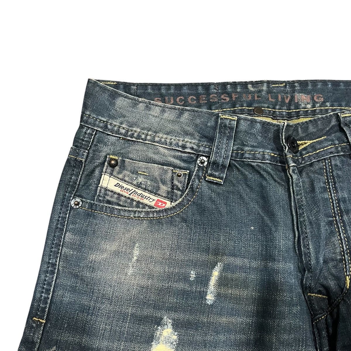 Diesel Black Gold Distressed Diesel Mod Zatiny Denim Pant 30x32 Size US 28 / EU 44 - 5 Thumbnail