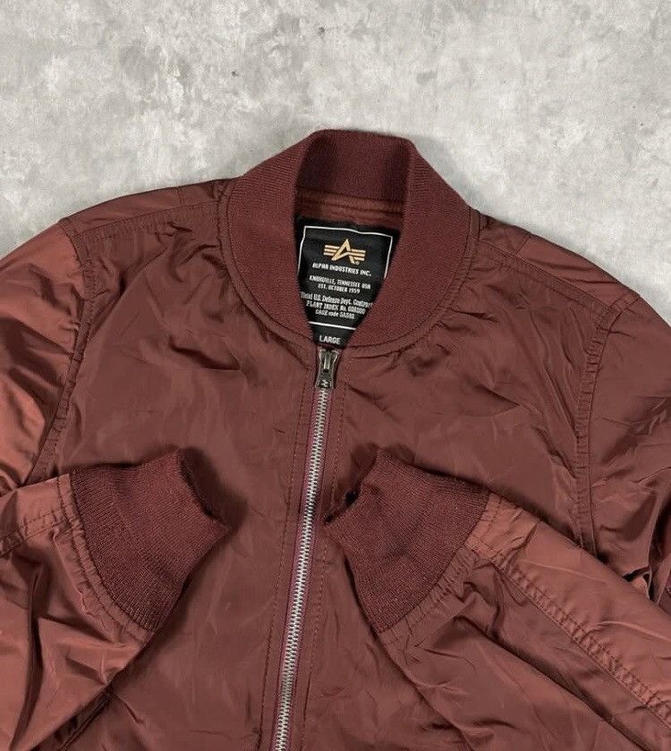 Alpha Industries × Vintage Alpha Industries Dept Bomber Jacket Size US L / EU 52-54 / 3 - 2 Thumbnail