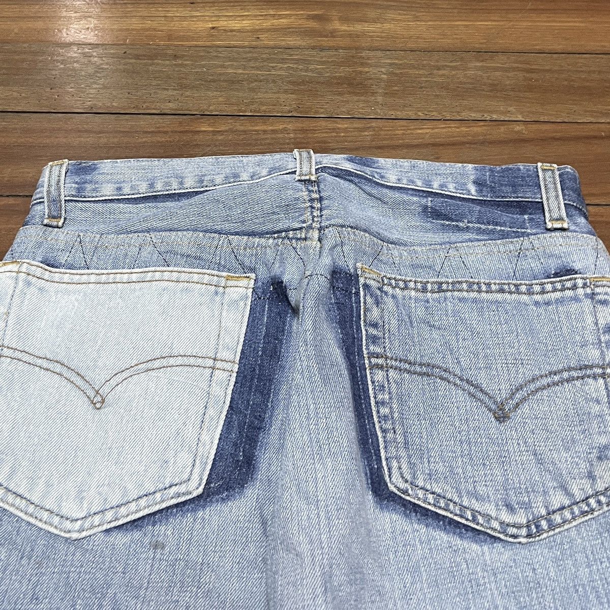 Niche Rare Design Vintage Niche Patchwork Cropped Jeans 2000s Size US 31 - 4 Thumbnail