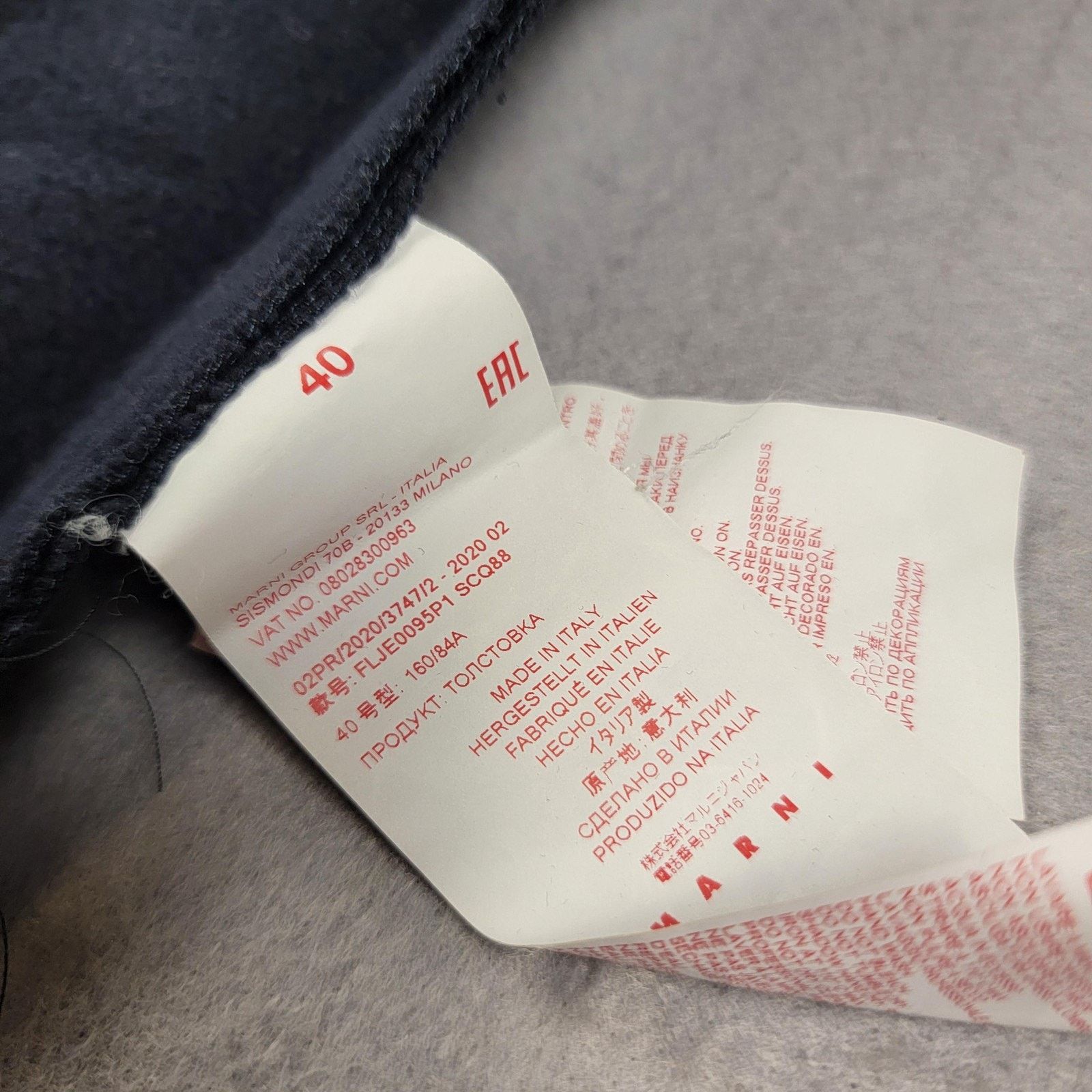 Marni Marni Logo Overfit Hoodie Pullover Unisex Size 40 L/S (973) Size S / US 4 / IT 40 - 5 Thumbnail