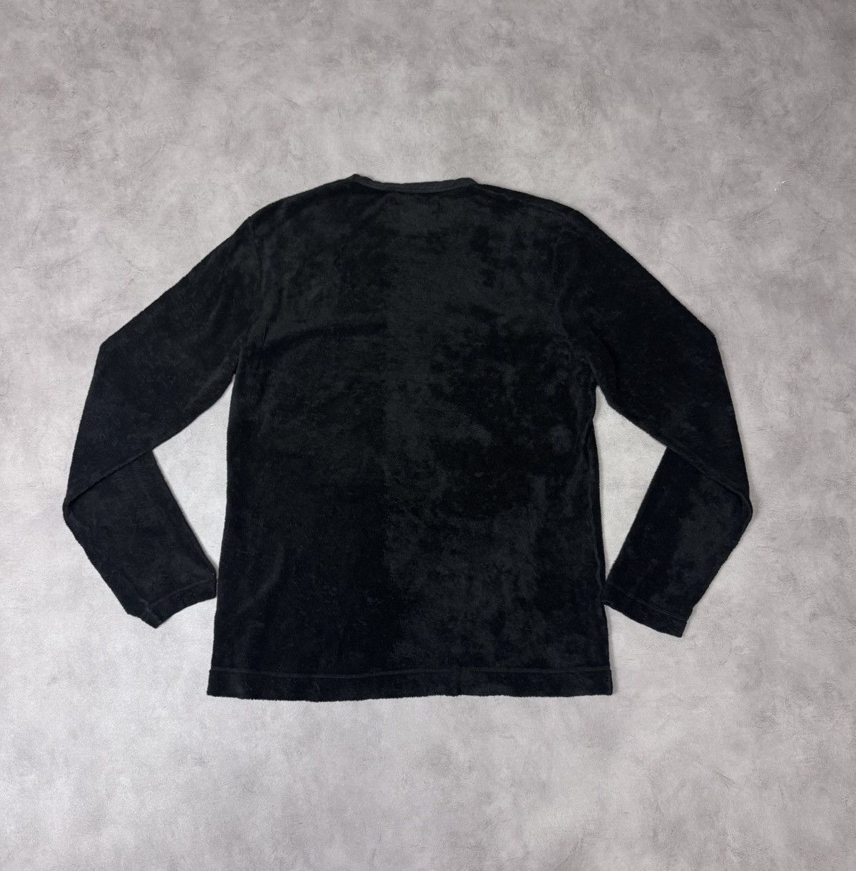 Our Legacy Our Legacy Men's Pullover Long Sleeve Black Terry Size:M Size US M / EU 48-50 / 2 - 2 Thumbnail