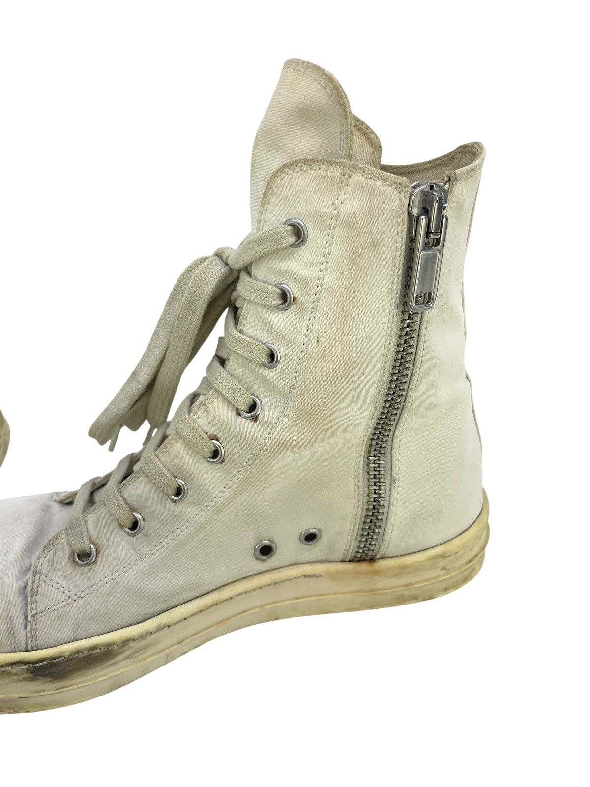 Rick Owens Rick Owens Vegan Drkshdw Ramones Triple White Size US 8 / EU 41 - 14 Thumbnail