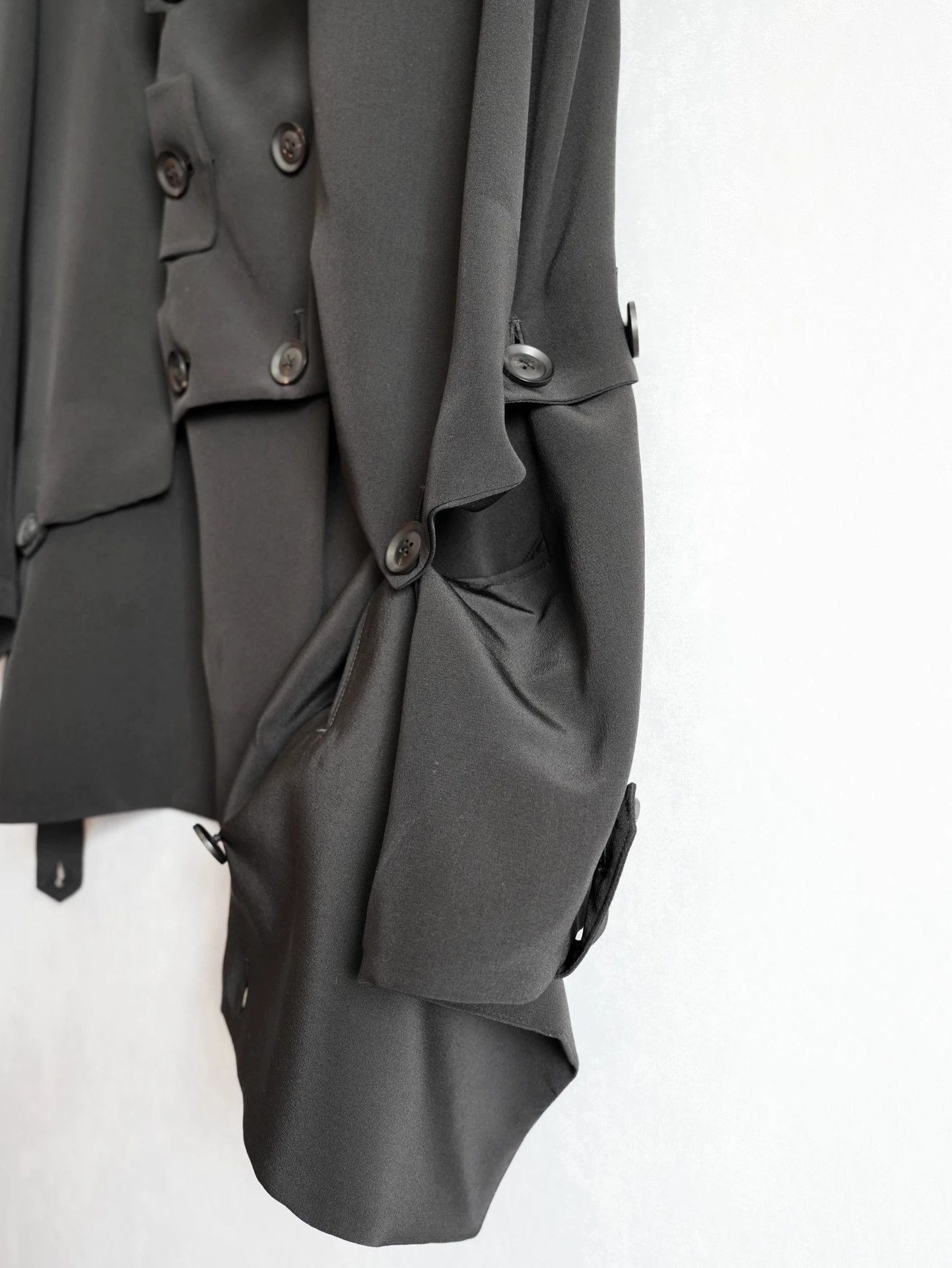 Yohji Yamamoto Yohji Yamamoto 20SS Deconstructed Silk Show Jacket Size 4 Size US XL / EU 56 / 4 - 8 Thumbnail