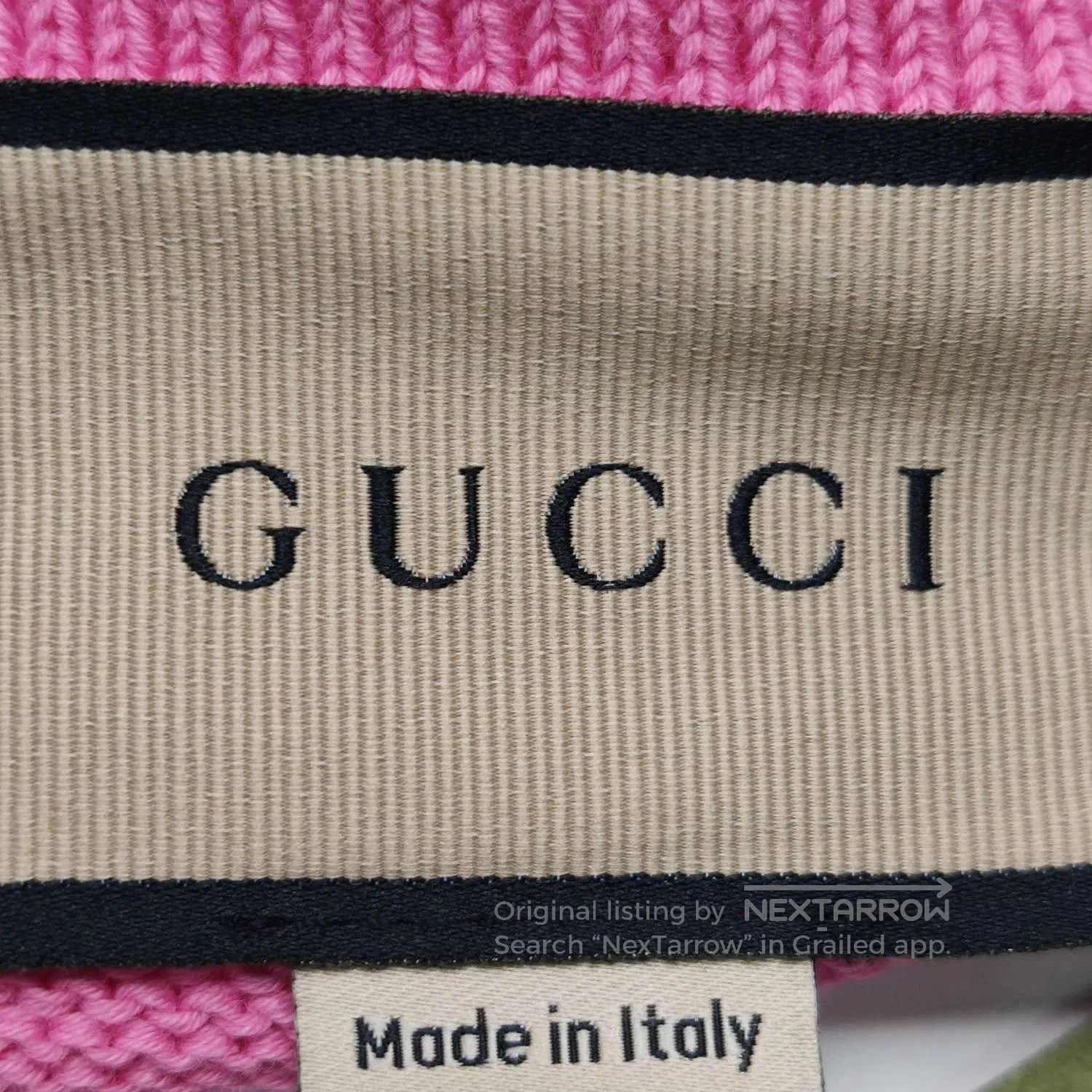 Gucci Gucci Pink GG Logo Cotton Polo Sweater L. Size US L / EU 52-54 / 3 - 2 Thumbnail