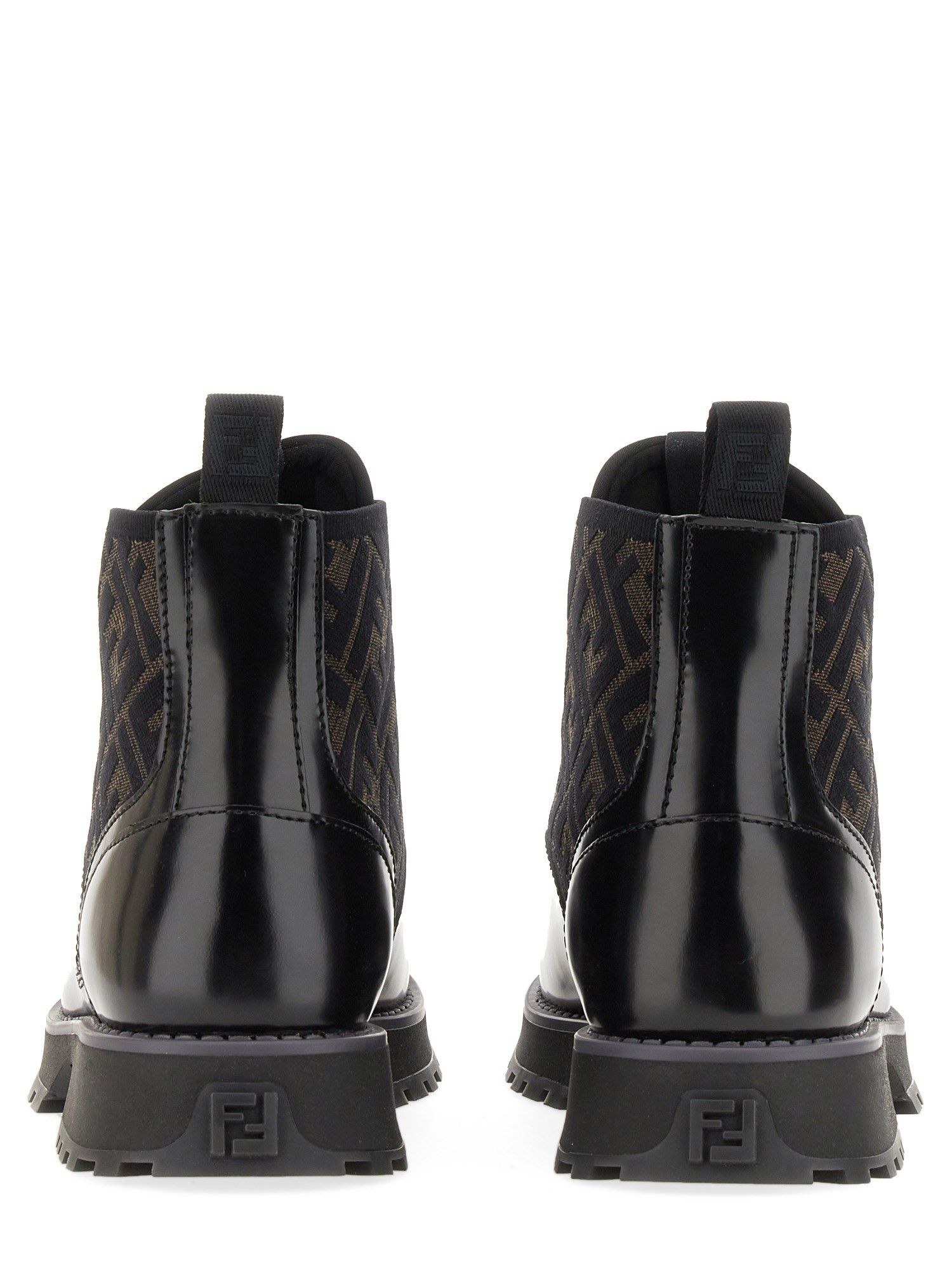 Fendi o1s1wg111224 Leather Biker Boots in Black Size US 12 / EU 45 - 3 Thumbnail