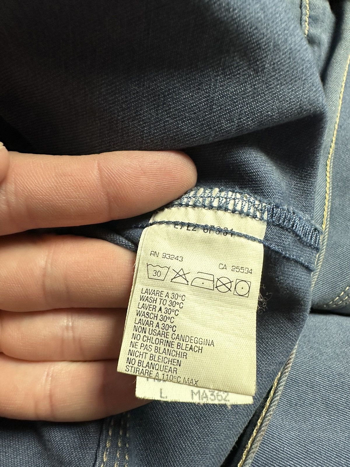 Diesel × Vintage Vintage Diesel denim jacket size XXL rare logo Size US XXL / EU 58 / 5 - 9 Thumbnail