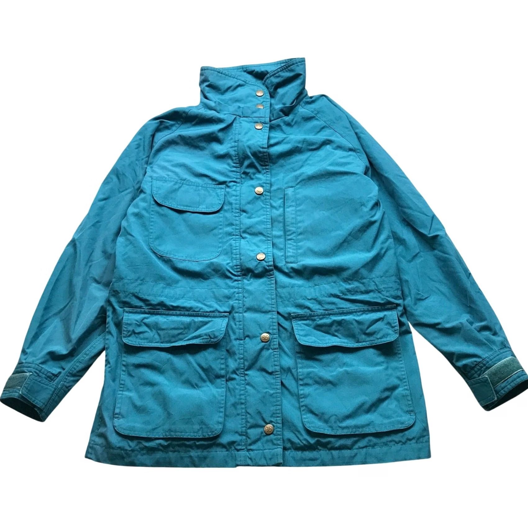 Eddie Bauer VINTAGE Eddie Bauer Parka Coat Jacket Wool Plaid Lined Teal Blue Womens Medium M Size M / US 6-8 / IT 42-44 - 2 Thumbnail