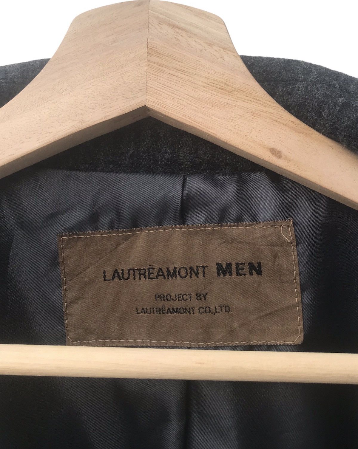 Japanese Brand Lautreamont Men Double Breasted Wool Coat Made in Japan Size US M / EU 48-50 / 2 - 8 Thumbnail