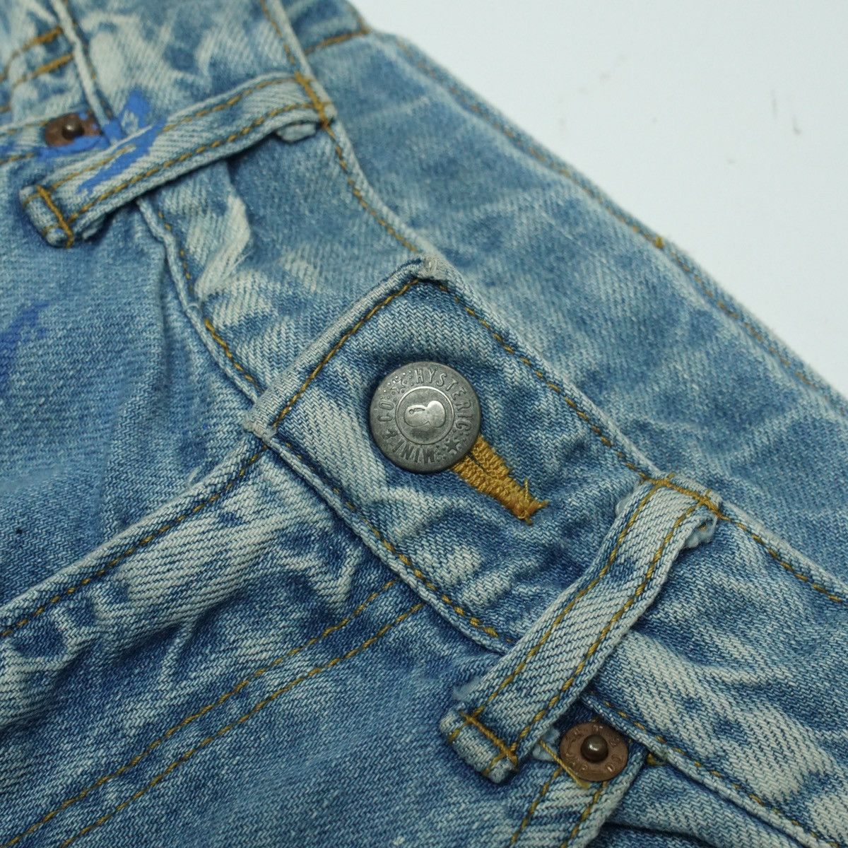 Hysteric Glamour *NoTariff Hysteric Glamour Mini Splatter Kids Denim Pants Size 25" / US 0 / IT 36 - 7 Thumbnail