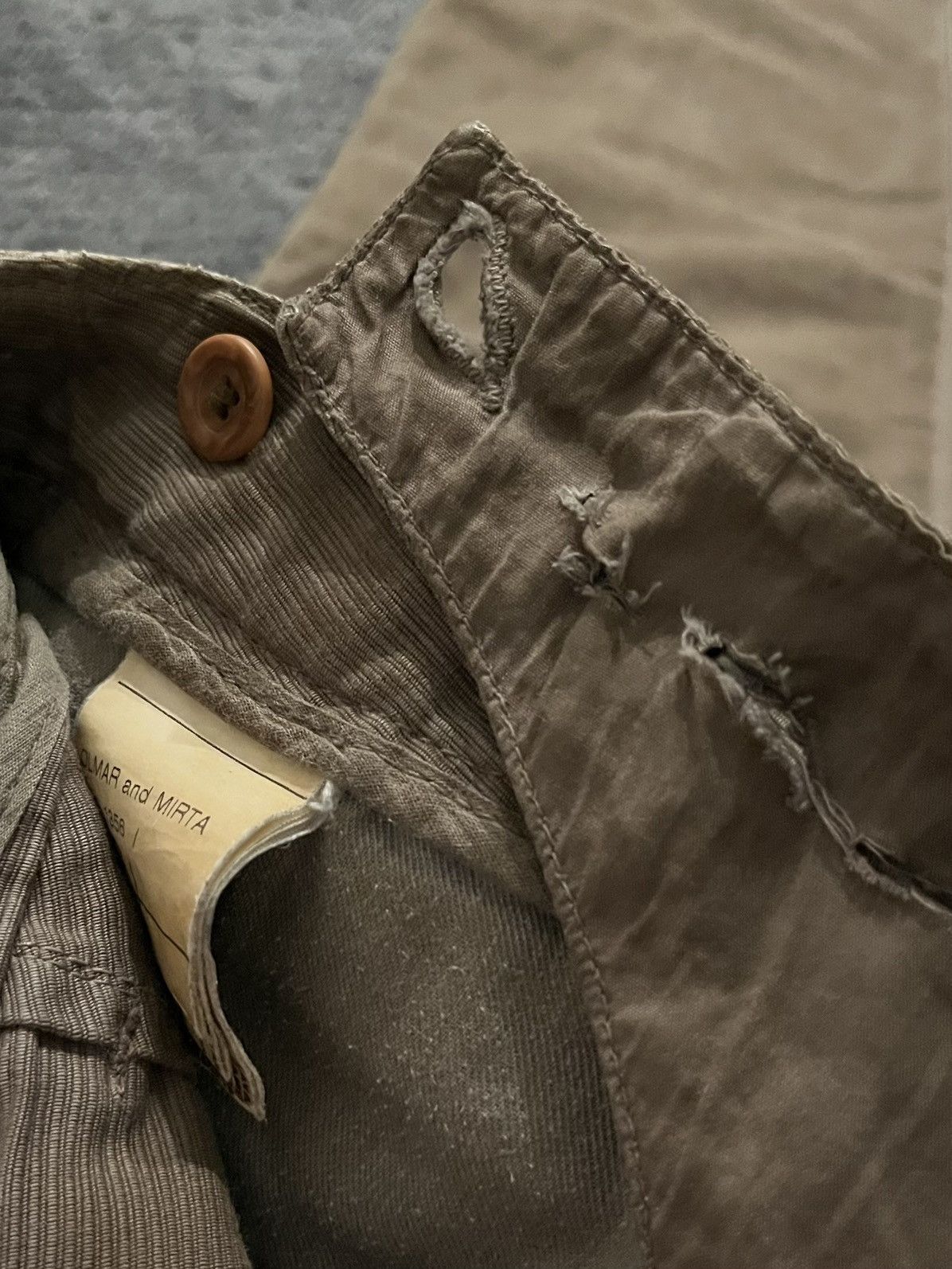 Rick Owens × Rick Owens Drkshdw SS09 Strutter Grosgrain Brown Double Layered Aircut Pants Size US 34 / EU 50 - 10 Thumbnail