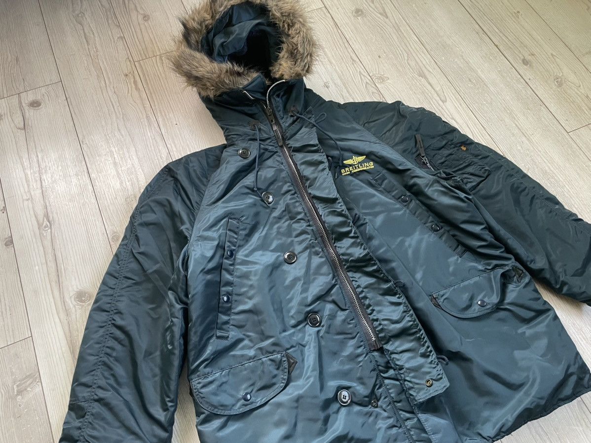 Alpha Industries × Breitling × Vintage Alpha Industries X Breitling Jacket Size US XL / EU 56 / 4 - 11 Thumbnail