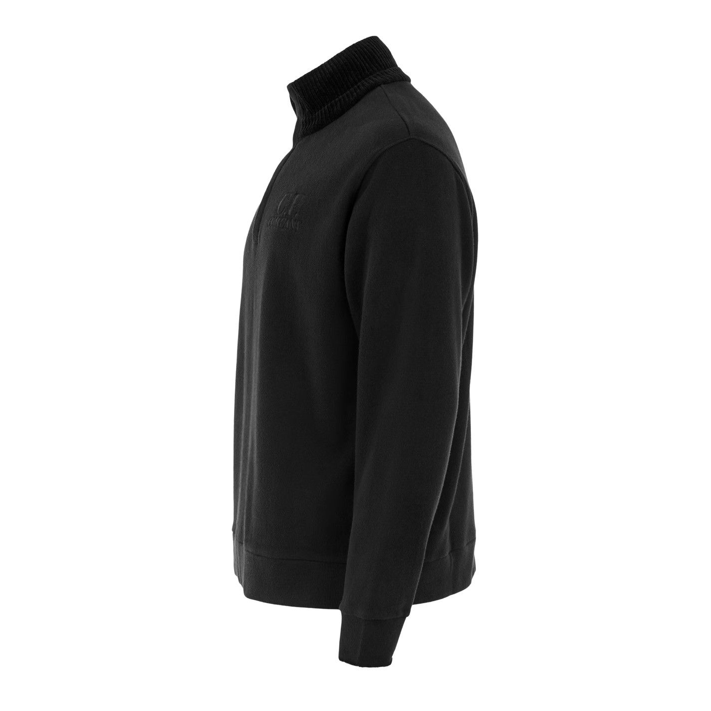 C.P. Company o1g2r1mq0426 Polo Collar Sweatshirt in Black Size US XXL / EU 58 / 5 - 2 Thumbnail