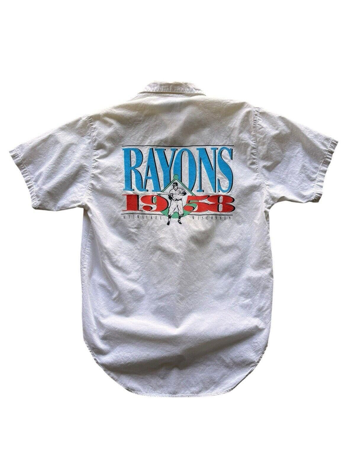 Vintage VTG 90s Cincinnati Kid 1958 Rayons Milwaukee Button Up Large Size US L / EU 52-54 / 3 - 1 Thumbnail
