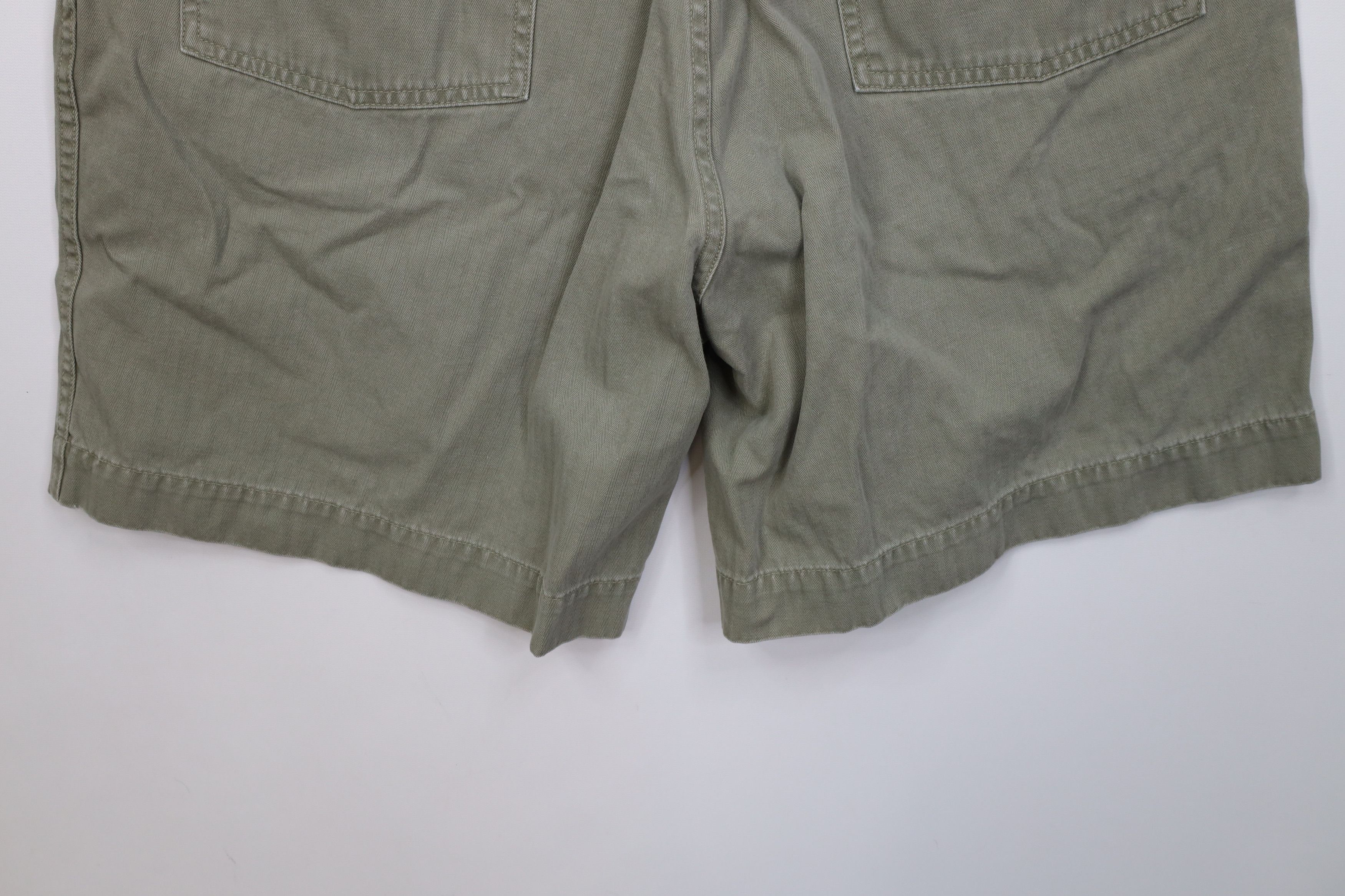 Ralph Lauren Vintage 90s Polo Sport Ralph Lauren HBT Workwear Shorts Size US 36 / EU 52 - 11 Thumbnail