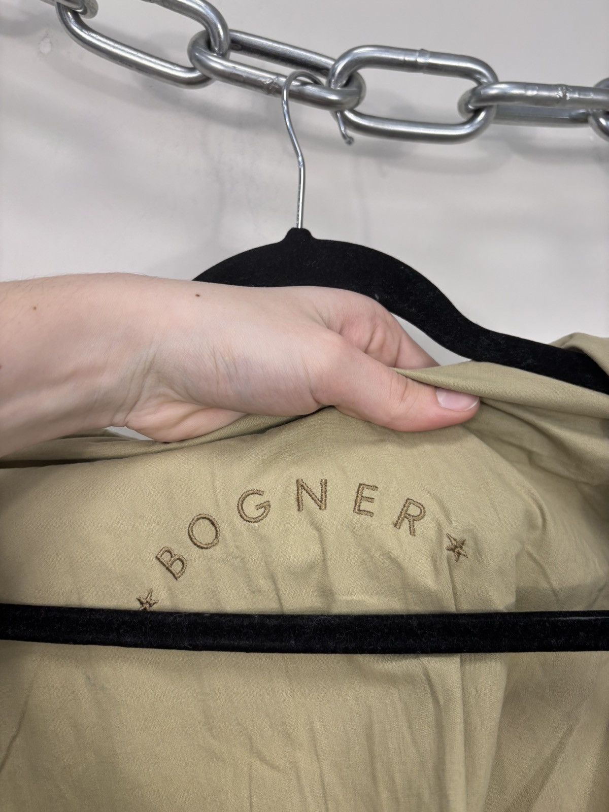 Bogner Bogner Women’s Beige Cotton Short Trench Coat Jacket Size XL / US 12-14 / IT 48-50 - 12 Thumbnail
