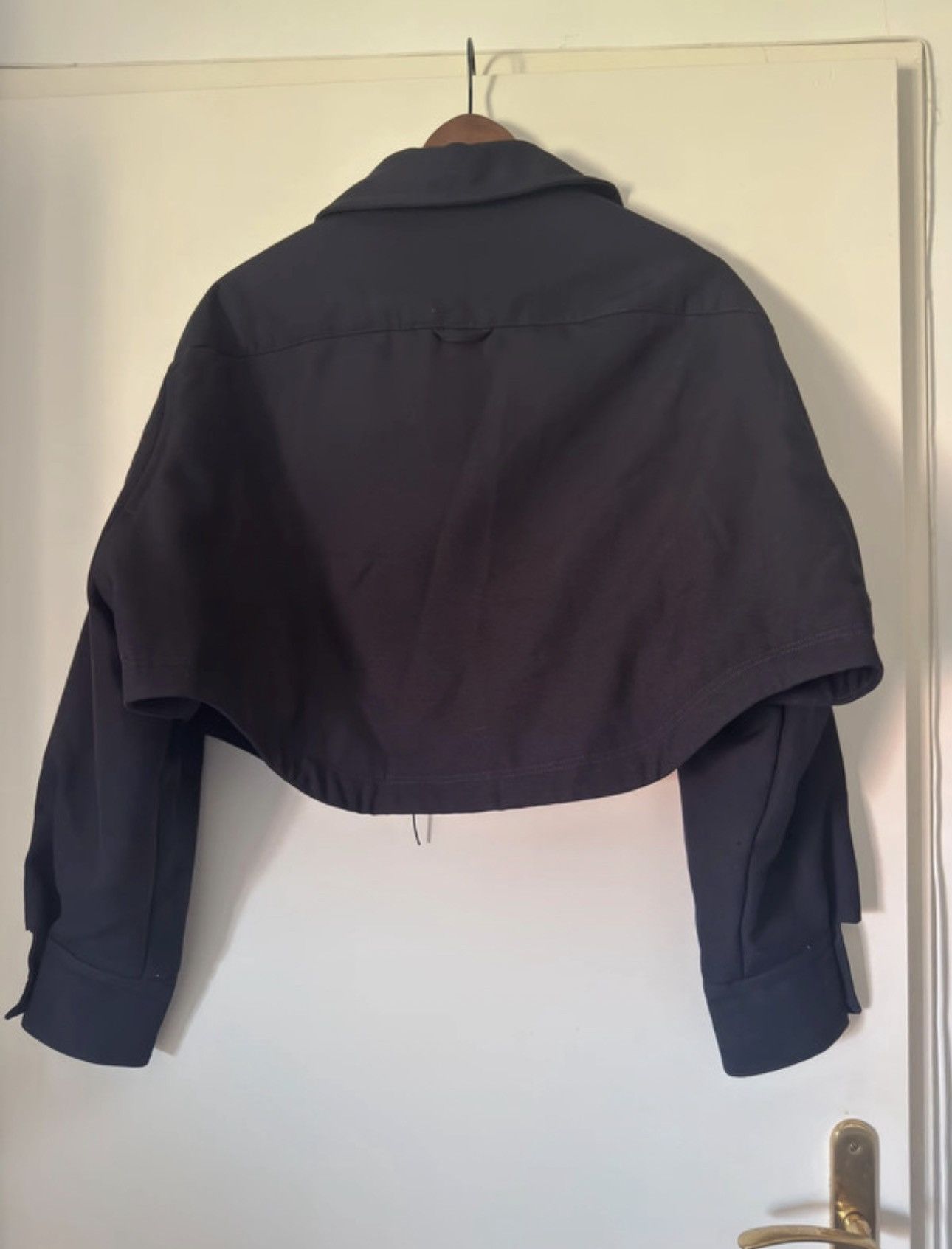 Jacquemus Navy blue cropped Jacquemus jacket Collection « le Papier » Size S / US 4 / IT 40 - 2 Thumbnail