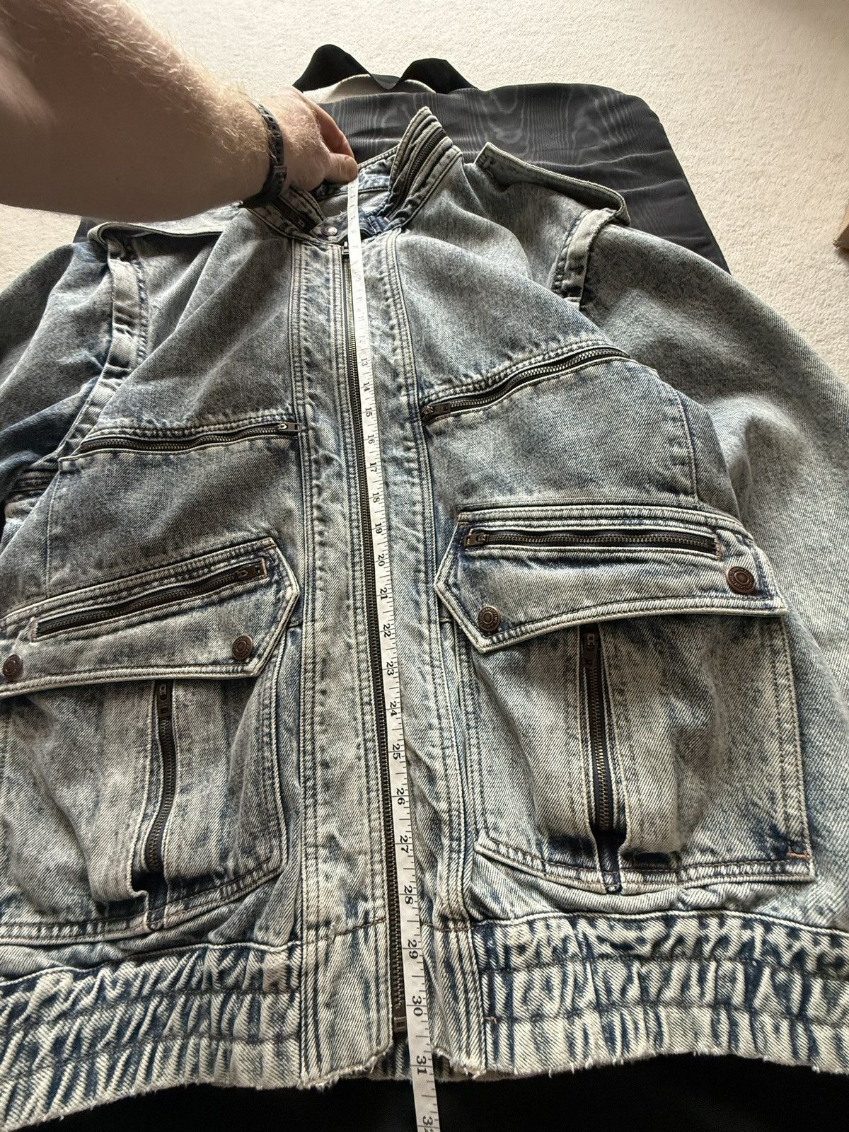 Celine Celine SS22 sequin so happy zip denim jacket vest Hedi rare Size US XL / EU 56 / 4 - 10 Thumbnail