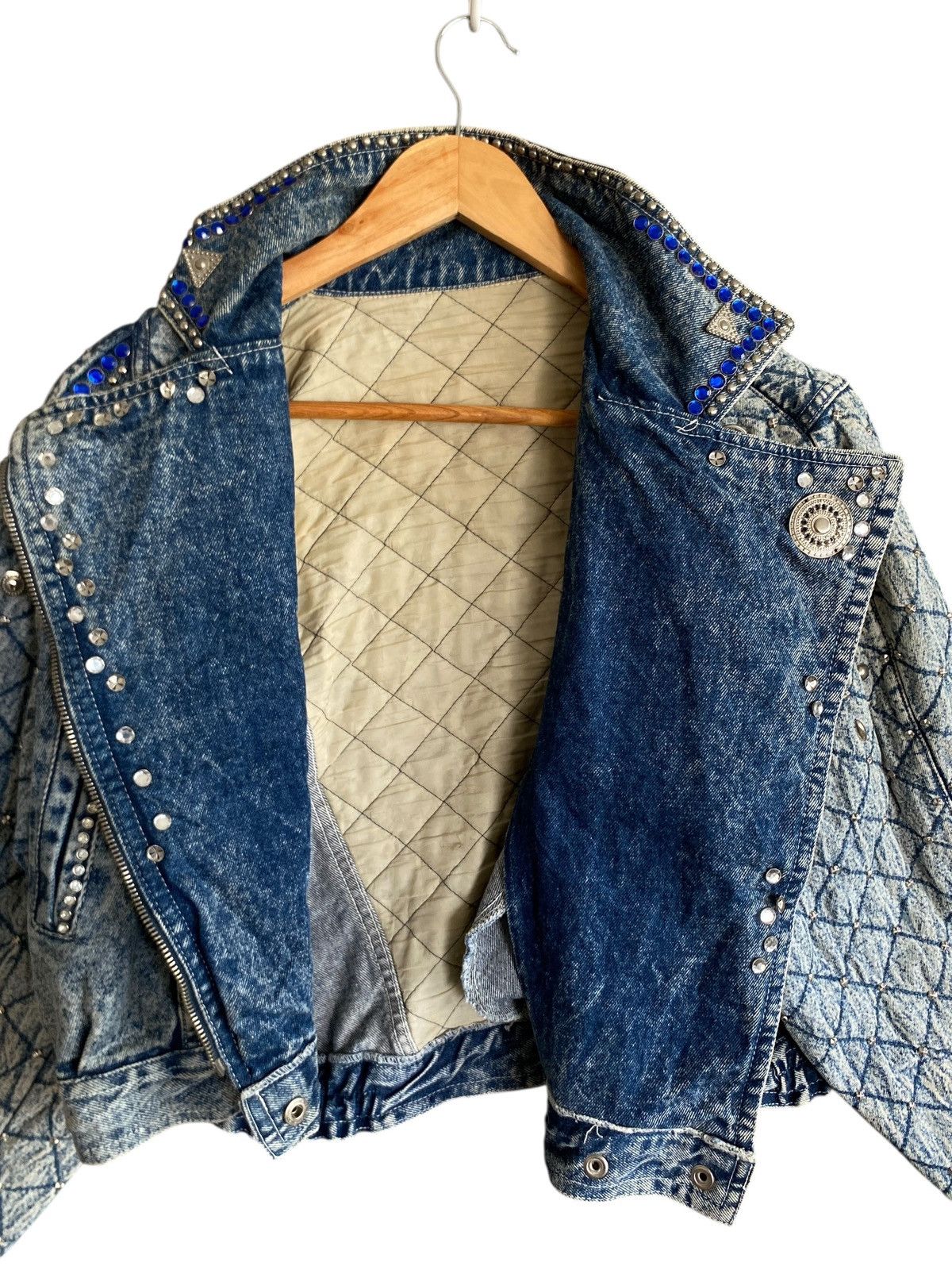 Japanese Brand Vintage Japanese Brand Double Collar Denim Jacket 1990s Size US M / EU 48-50 / 2 - 8 Thumbnail
