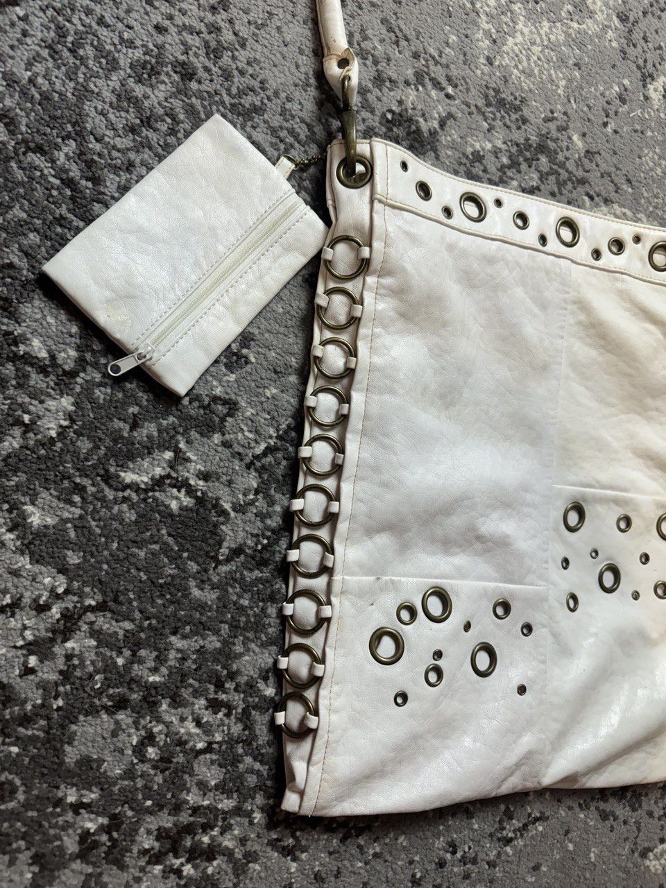 Japanese Brand × Vintage Vintage Y2K Leather Style Metal Rings Opium Owens Style Bag Size ONE SIZE - 2 Thumbnail